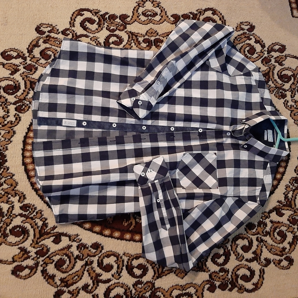 Plaid 7 Diamonds Button up